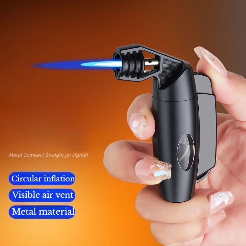 Hot Selling Straight Forward Lighter, Metal Creative Windproof, High-end and Powerful Cigarette Lighter, New Model