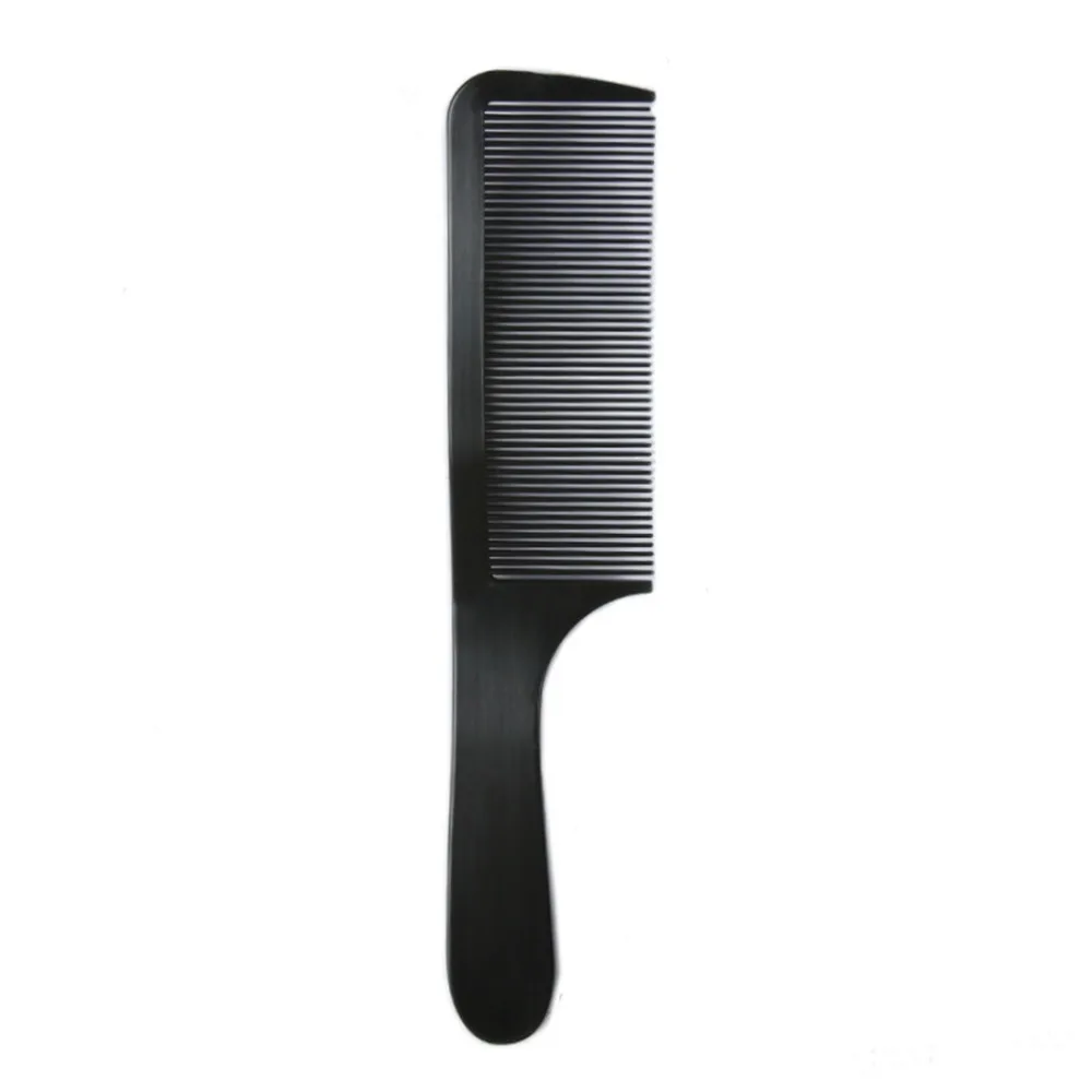 2PCS Durable Curved Design Barber Clipper Comb Round Tooth S-Shaped Handle Detangling Comb Flat Top Comb For Women