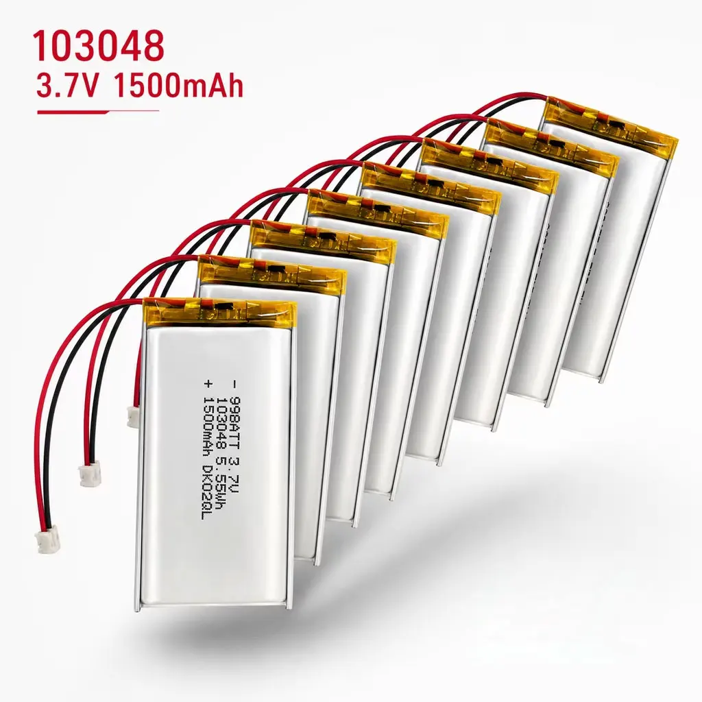 Lithium Polymer Battery 103050 103048 3.7V 1500mAh LiPo Replacement Cell for DVD Camera Scanner Translator Game Machine