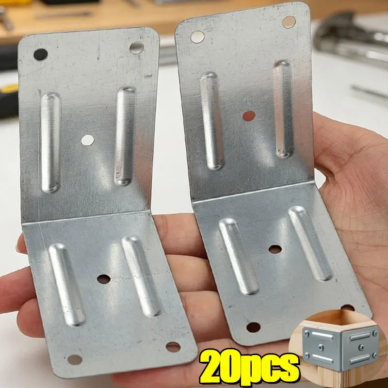 Stainless Steel L-Shaped Corner Bracket 90 Degree Furniture Fixing Brackets for Shelf Cabinet Wood Connecting Support Hardware