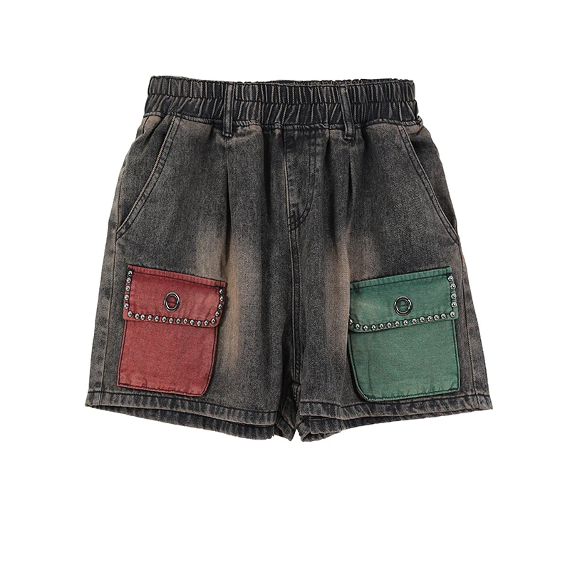 ممزق الدينيم ort ort orts المرأة الصيف فضفاض Personali اللون بلو بنطال ذو قصة أرجل واسعة التخسيس عالية الخصر الجينز orts