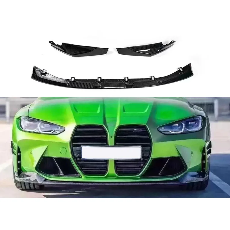 

Applicable to BMW M3 M4 G80 G82 MP model front lip dry carbon fiber front shovel chin front spoiler body kit car modification