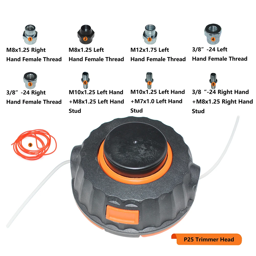 P25 Trimmer Head For Poulan SM132 SM132LE SM30SB SM705 SM706 SST25 W25SFK U4000C Poulan Pro PPB200 PPB200E PPB250E PPB300 PPB335