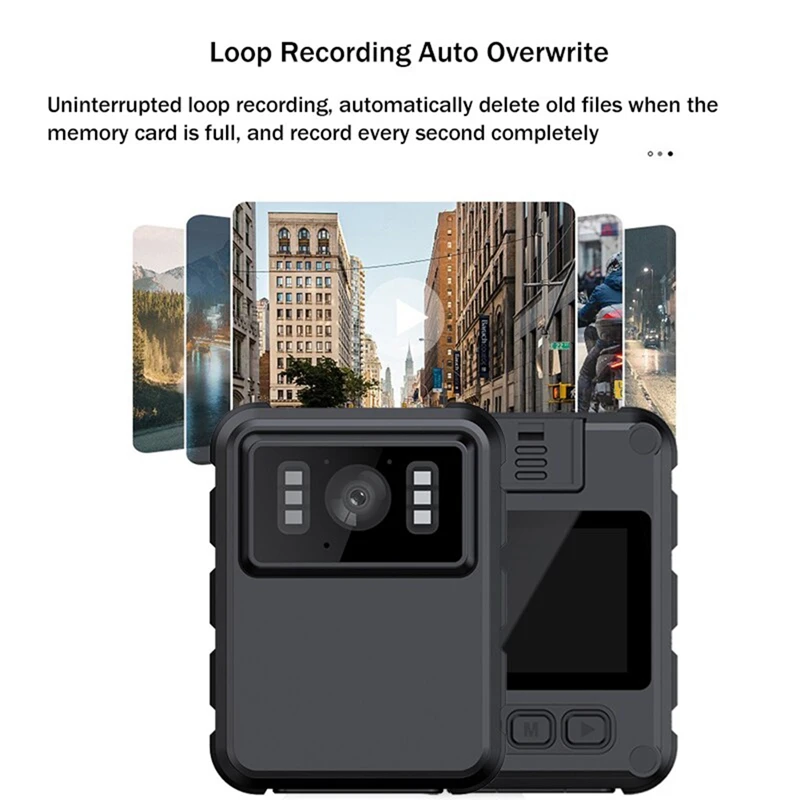 Mini Body Camera Full Hd 1080P 2 Inch Ips Touchscreen Nachtzicht Videorecorder Bewakingscamera