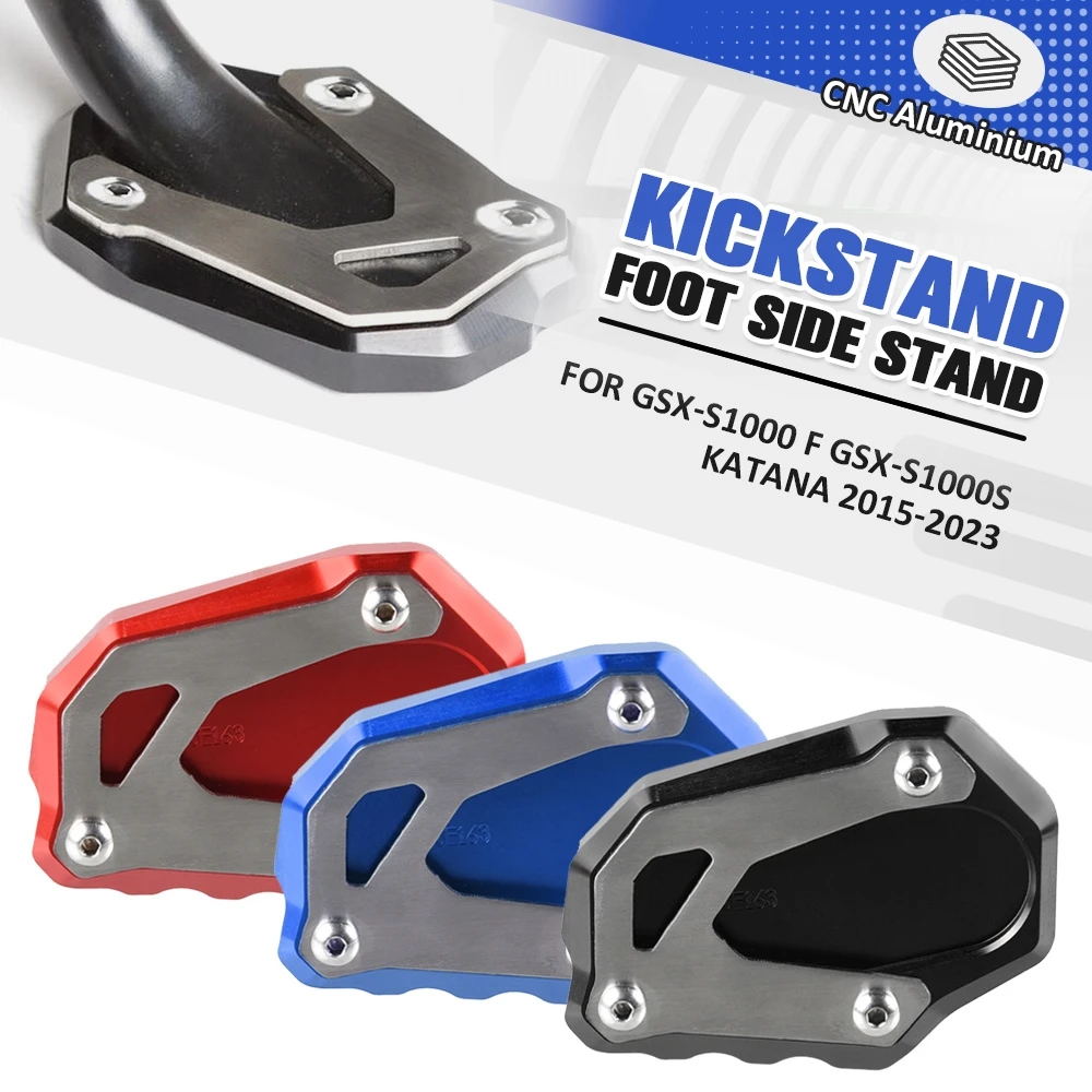 

FOR Suzuki GSX-S950 GSX-S1000F GSX-S1000S Katana 2015-2024 Kickstand Foot Side Stand Extension Base Enlarger Plate Pad Support