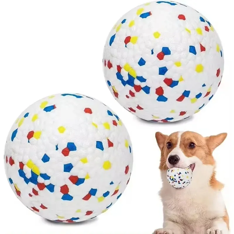 1/2pc Pet Dog Toy Super Bite Resistant Ball Light Chew ETPU Ball High Elastic Interactive Throwing Flying Toys For Dogs Supplies