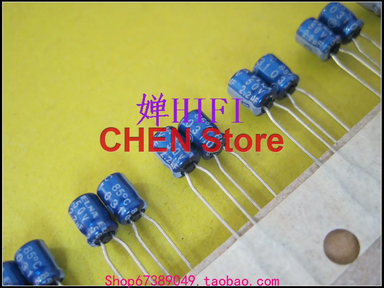 20PCS/50PCS Malaysia ELNA blue robe 2.2uf 50v RC2 50V2.2UF 4X5MM audio electrolytic capacitor 2.2uF/50V Ultra small volume