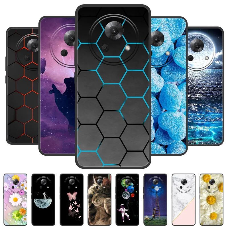 For Meizu Lucky 08 Case Lucky08 Cool Painted Silicone TPU Soft Cover for Meizu Lucky 08 Cases Black Protective Phone Shells