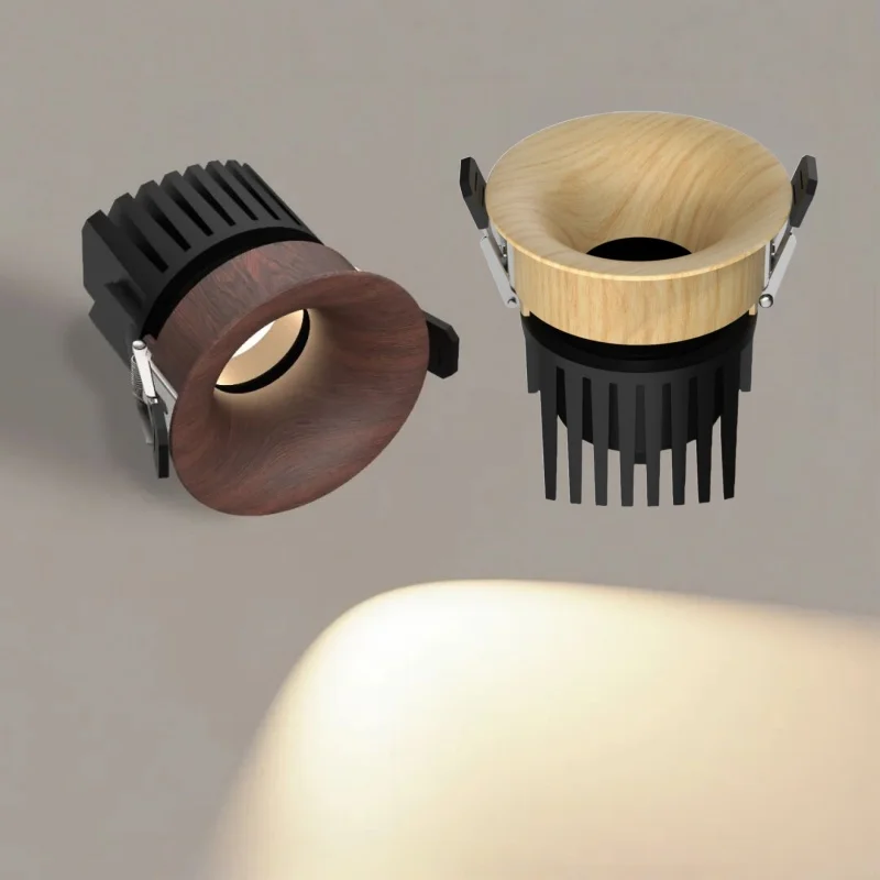 Dimmable Embedded LED Downlights, Spotlights, COB Ceiling Lights, 9W, 12W, 15W, 18W Indoor Lighting for Living Rooms and Kitchen