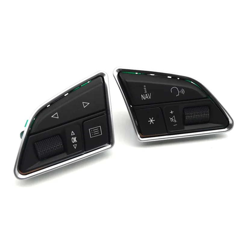 

Excellent-Car Steering Wheel Buttons Plastic Steering Wheel Buttons Support Paddle Function Volume Switch Button For A3 8V