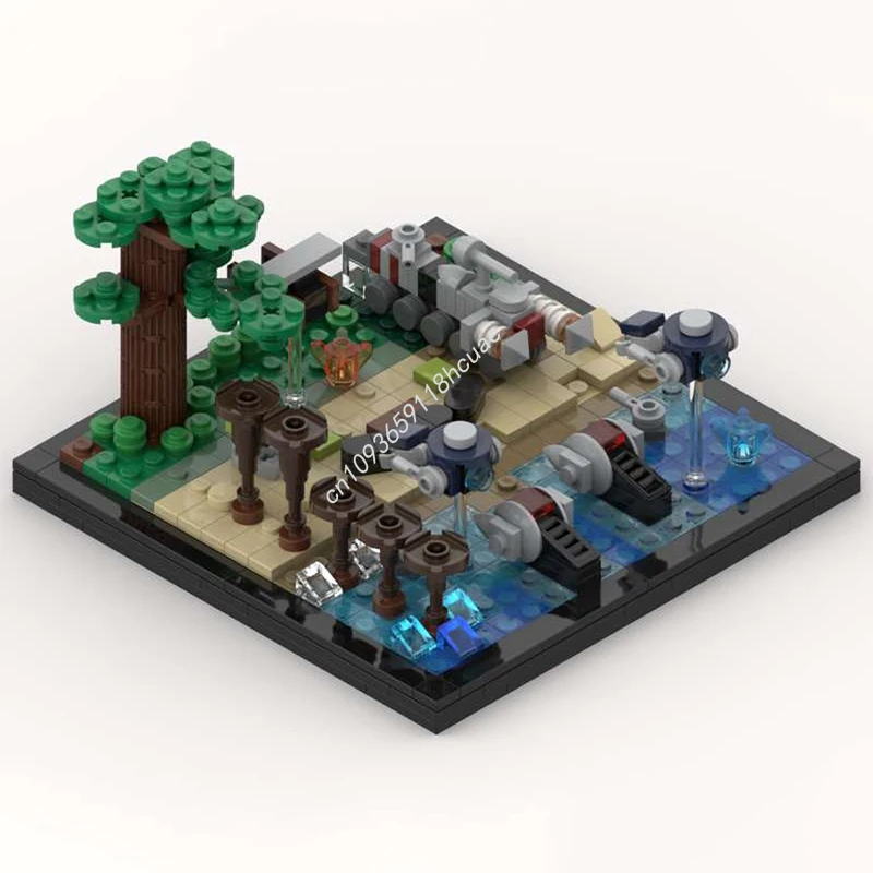 512 Uds. MOC Nano Star Battle Kashyyyk modelo de bloques de construcción educación Modular niños cumpleaños arquitectura juguetes regalos de navidad