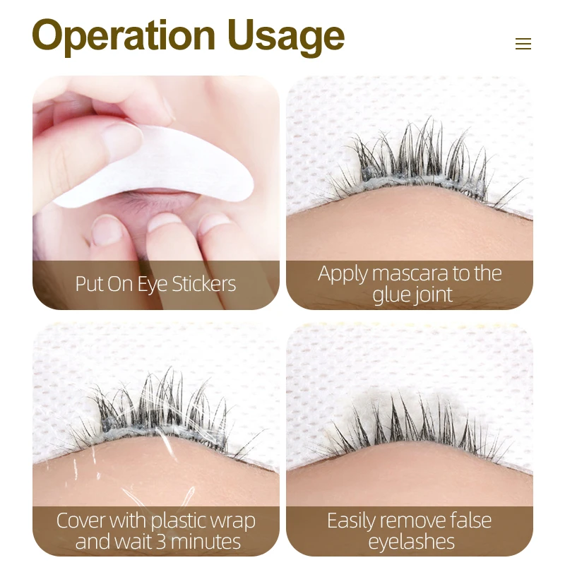 SONG LASHES Eyelash Remover Clear Plastic Wrap Eye Use Preservative Film Professional False Eyelashes Extension Makeup Tool