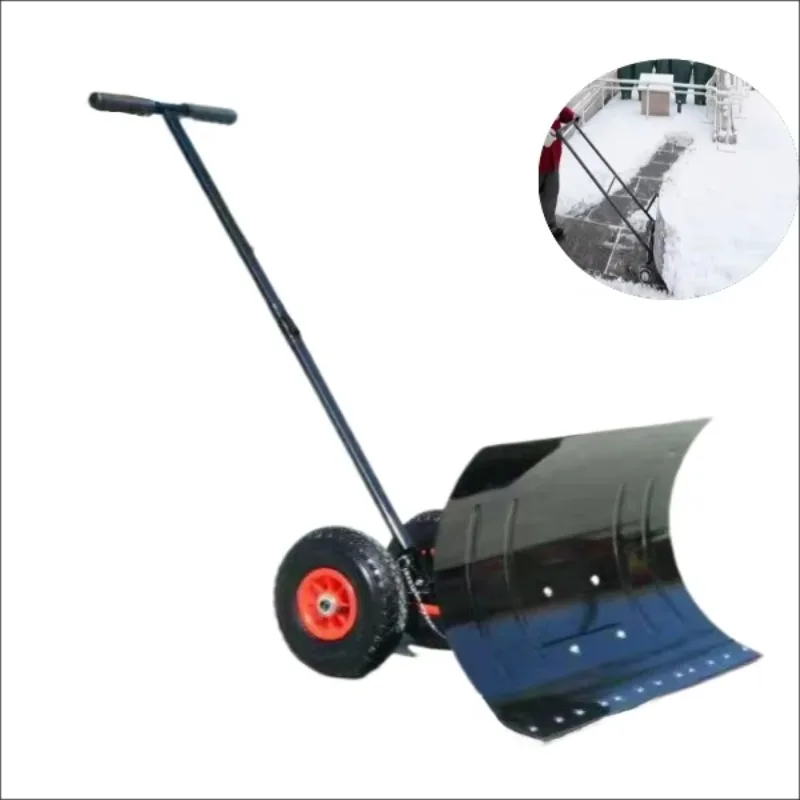 

Manual Lightweight Manual Snow Plow Wheeled Snow Shovel Agricultural Thickened Ice and Snow Shovel