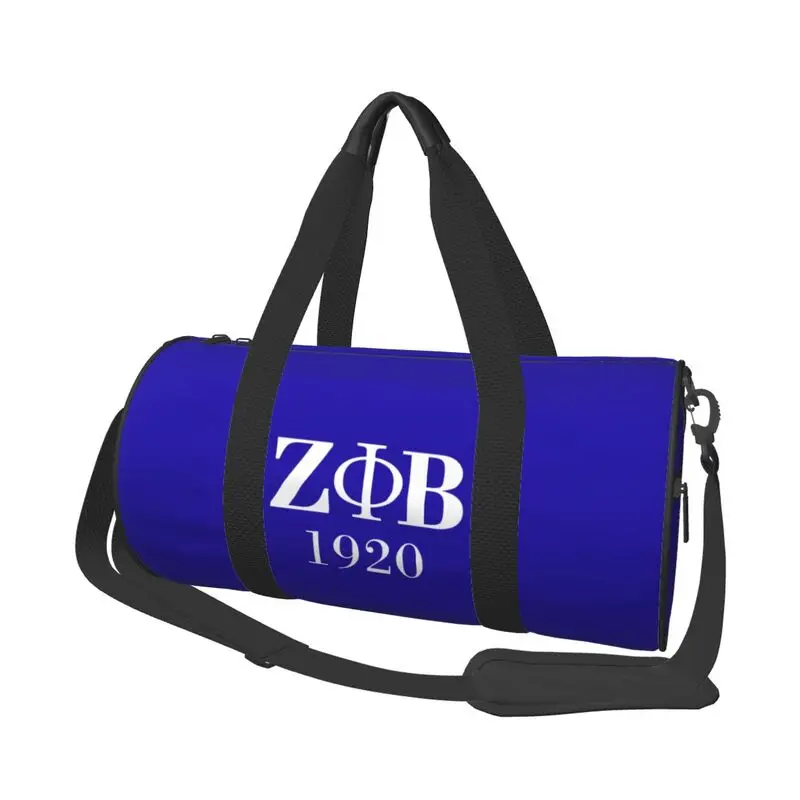 

Zeta Phi Beta Print Travel Duffel Bag Waterproof Sports Yoga Luggage Bag Weekender Overnight Bags Duffle Backpack for Women