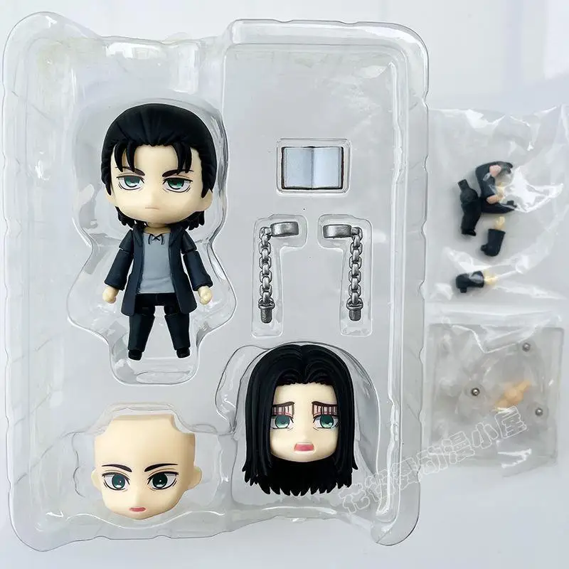 ⁦مجسم أنمي هجوم العمالقة إيرين ييغر 10 سم | Attack on Titan Eren Yeager Action Figure 10cm⁩ - الصورة ⁦3⁩