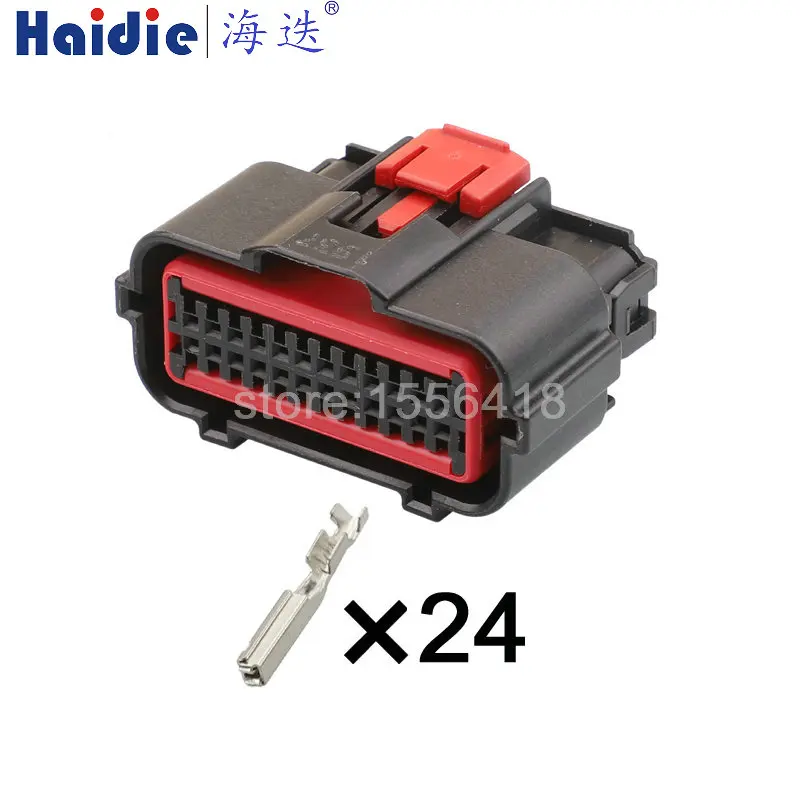 

1-50 sets 24pin auto housing electric plug wiring harness plug cable connector 638849-7/638848-1