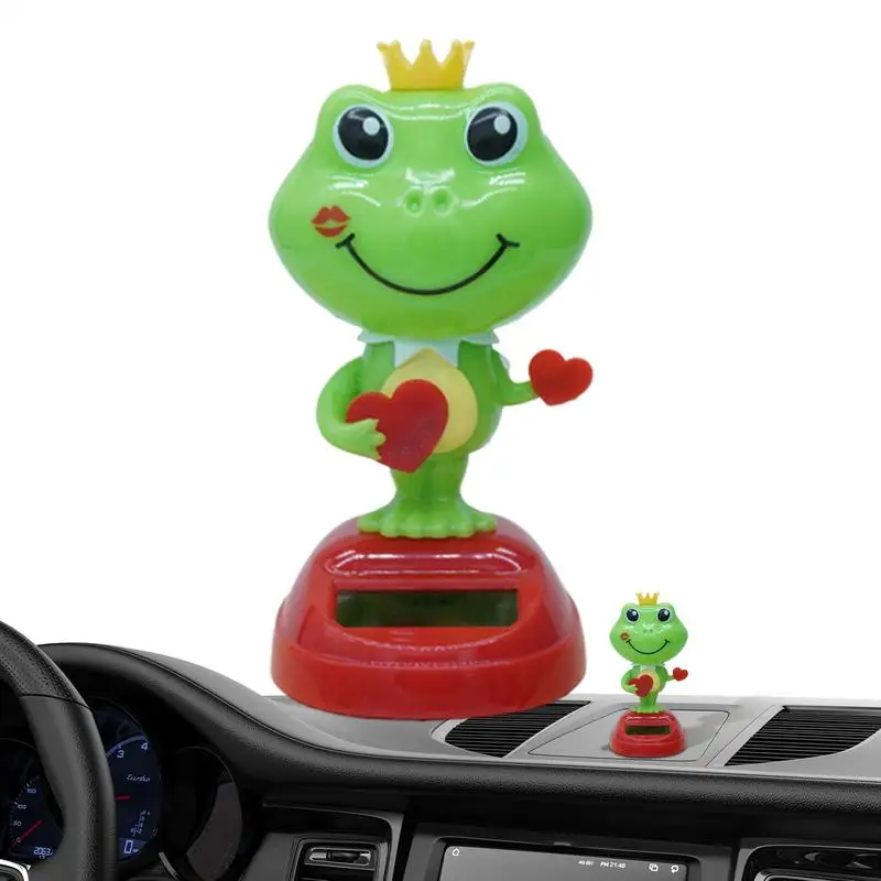 Cartoon Animals Car Accessories Auto Dashboard Decoration Creative Gift Solar Powered Dancing Shaking Head Car Ornaments