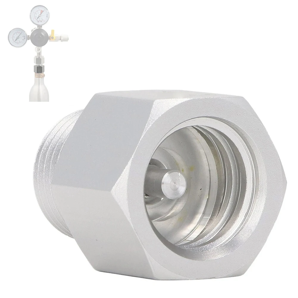 Aluminum Canister CGA320 Adapter Compact Footprint Gas-tight Seals Lightweight Design Brewing Process For Soda System