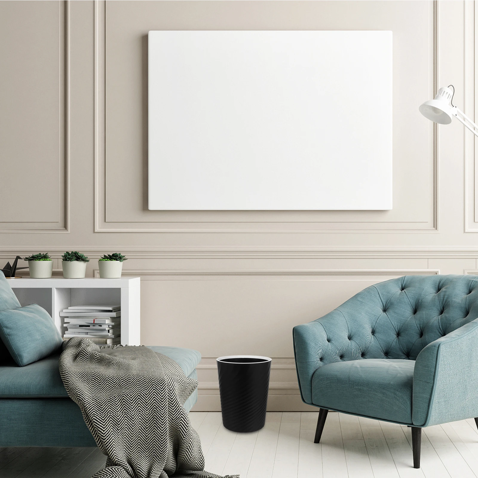 

Компактный маленький мусорный бак, 2 шт., пластиковый мусорный бак для ванной комнаты, кухни, офиса, контейнер для мусора с резьбой, мусорный контейнер