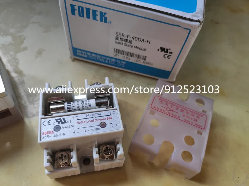 1PCS SSR-F-10DA  SSR-F-25DA SSR-F-25DA-H  SSR-F-40DA FOTEK  Semiconductor Fuse Restricted Solid State Relay  New Original