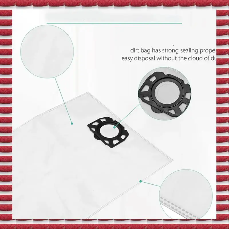 A97G Vliesfilterbeutel Zubehör Staubsauger Reiniger Staubbeutel für Karcher WD4000-WD5999