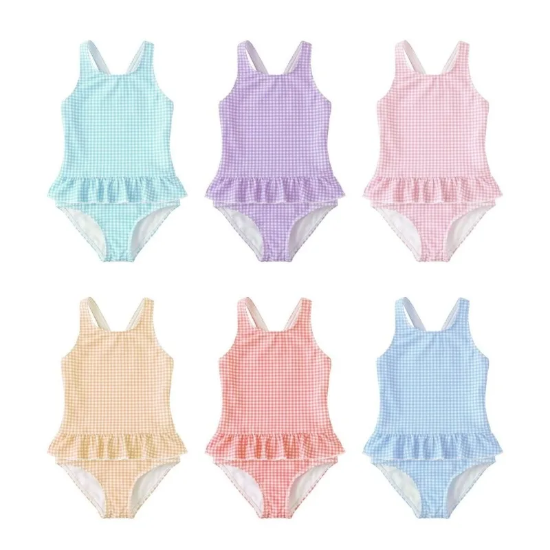 

Купальники для девочек, детские цельные купальники, пляжная одежда для малышей, купальники для девочек для отдыха на пляже и в горячих источниках