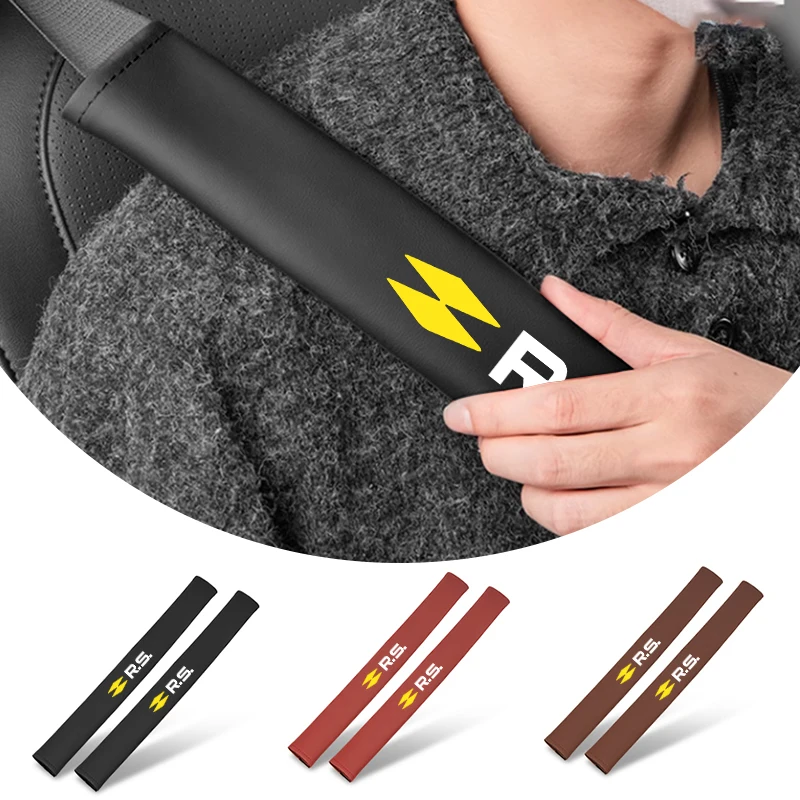 2 шт., накладки для автомобильного ремня безопасности, кожаный защитный чехол для ремня безопасности для Renault QM6, Kardian, Rafale Espace, AUSTRAL теплый Z.E.