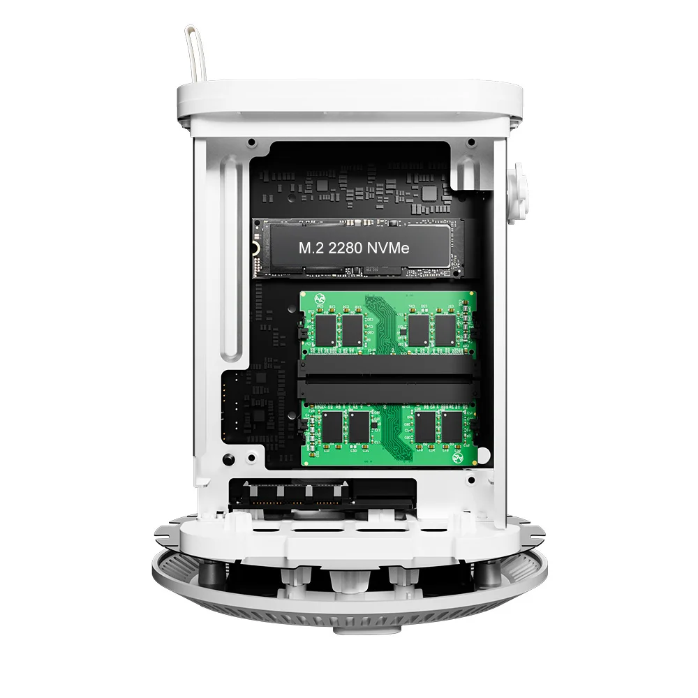 2-Bay High Performance NAS For SMB With AMD R7 5825U N100 CPU 32GB DDR4 2.5GbE Port X 2, Network Storage Server (Diskless)