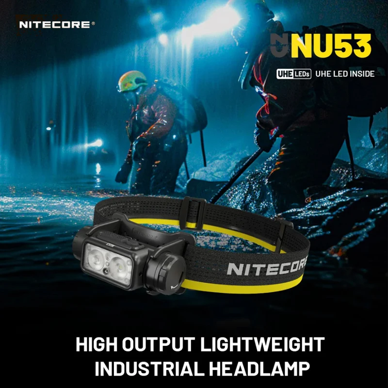 

NITECORE NU53 Headlight 1800 Lumens USB Rechargeable Flashlight Industrial Maintenance Outdoor Hiking Mountaineering Headlight