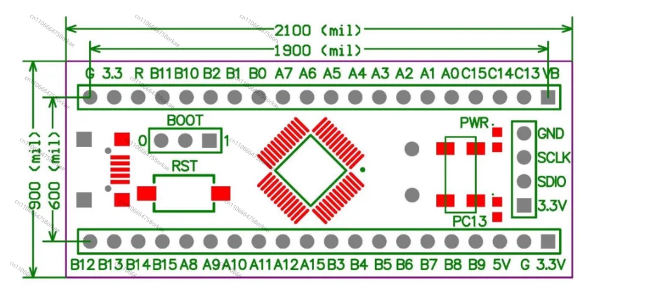STM32F072C8T6 Core Board Development Board STM32F072 Minimum System Cortex-M0