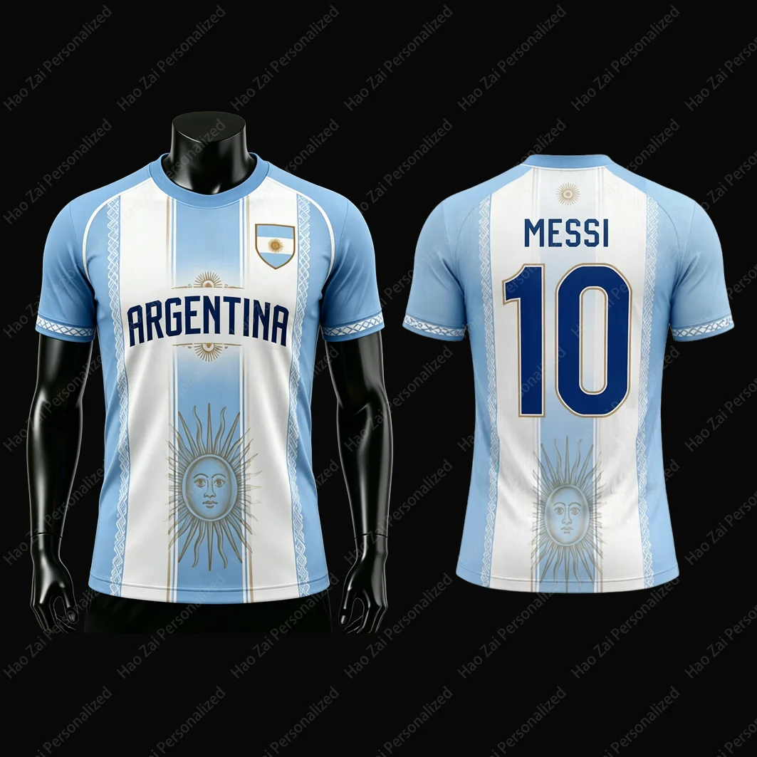 2026 Neuer Messi Nr. 10 Sonderedition/Fan-Edition Trikot/T-Shirt Argentinien Kinder- und Erwachsenen-Sport- und Freizeitoberteile für Männer und Frauen