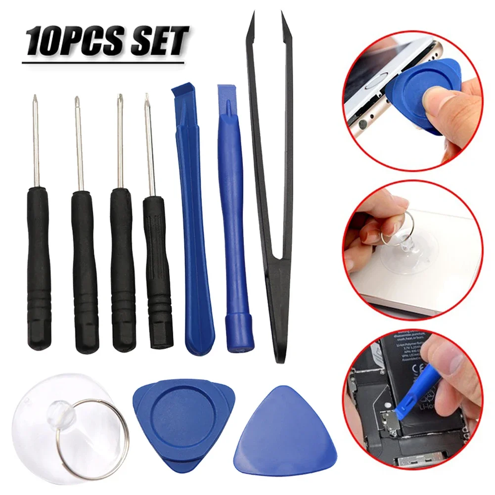 Repairing Tools Disassemble Tool Kit 10pcs set Computer Maintenance ABS Tweezers Phone Disassembly Pentagonal 0 8 Screwdriver