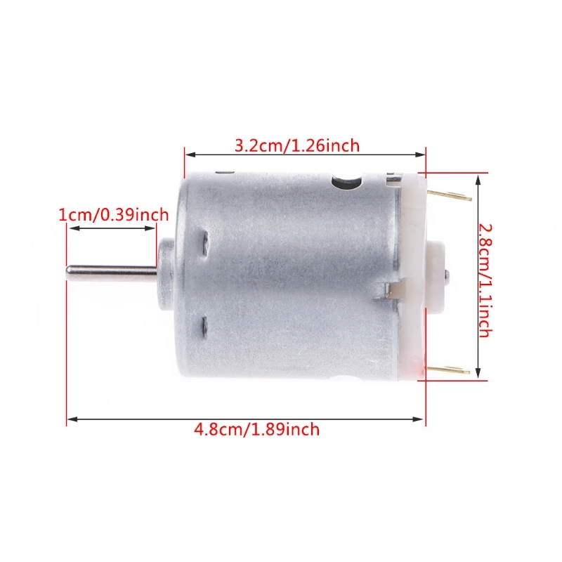 3-36V 4500-25500RPM  Motor High Speed Carbon Brush Micro Motor for DIY  Hair Dryer Electric Fans