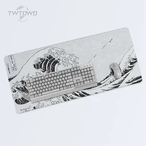 Juego de ratón para almohadillas en blanco y negro Arte de arte gris xl gran mousepad xxl mousepads no deslizante tapete de mesa suave 10 mejores ventas de ratón de ratón gris - №4