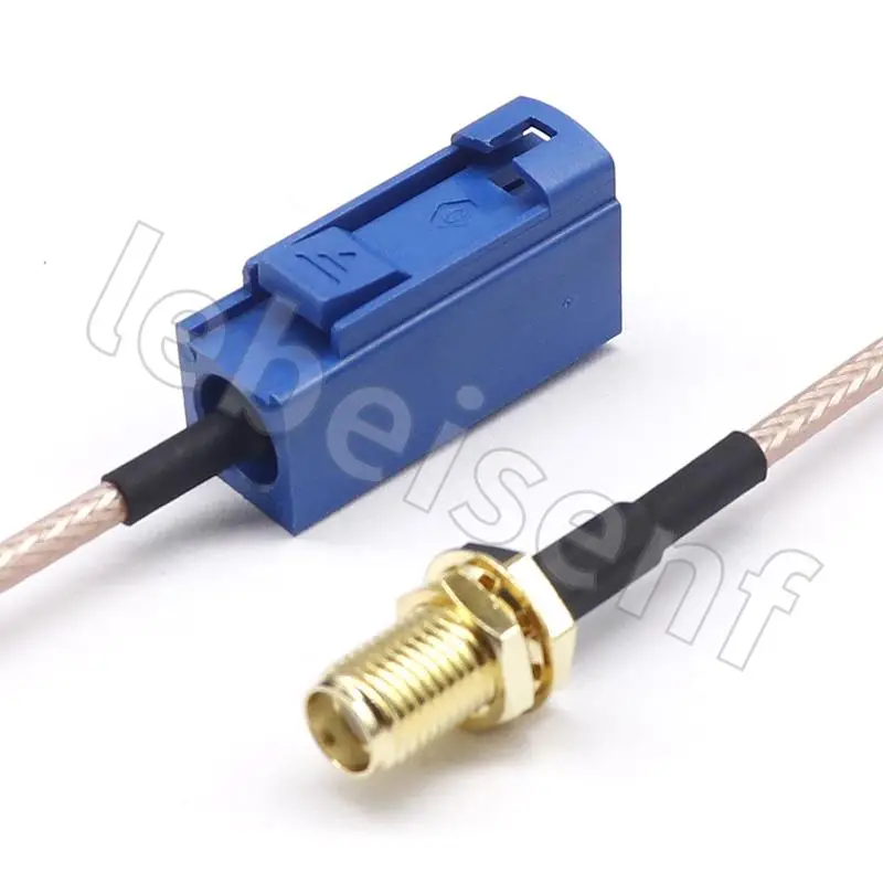 Fakra-C Female Head to SMA Female Head Blue C-Type Connector Adapter Cable GPS Antenna Cable RG316