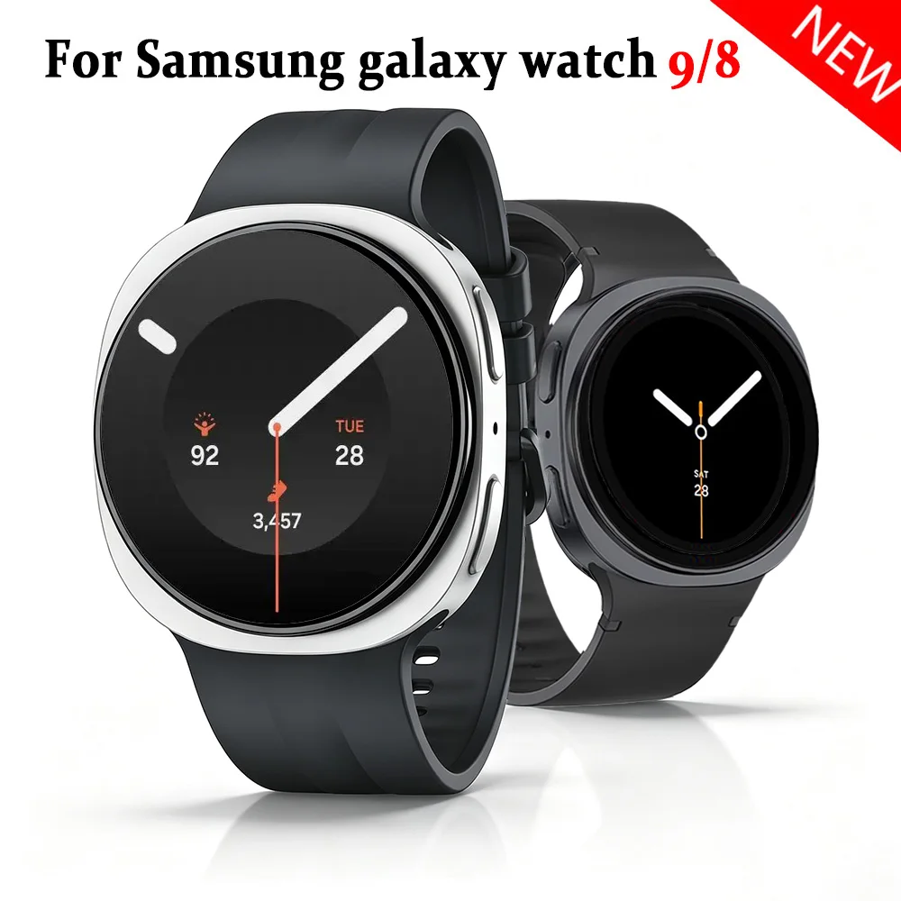 Original Silicone Sports Band for Samsung Galaxy Watch 9 8 44mm 40mm Correa Bracelet Galaxy Watch 9 8 Classic 46mm Accessories