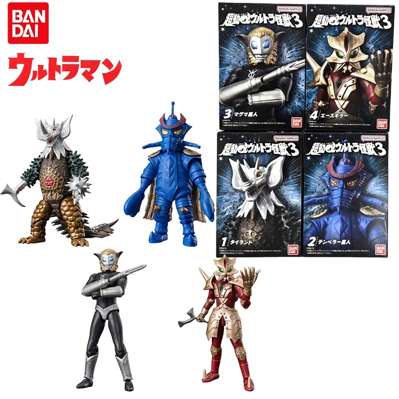 

Bandai Genuine Candy Toy Ultraman Anime Figure TYRANT Ace Killer Alien Magma Action Toys for Boys Girls Gift Collectible Model