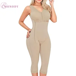 Women Full Body Shapewear with Wide Straps Side Zipper Closure Tunic Sheath Slimming Butt Lifter Underwear Faja Colombiana Mujer