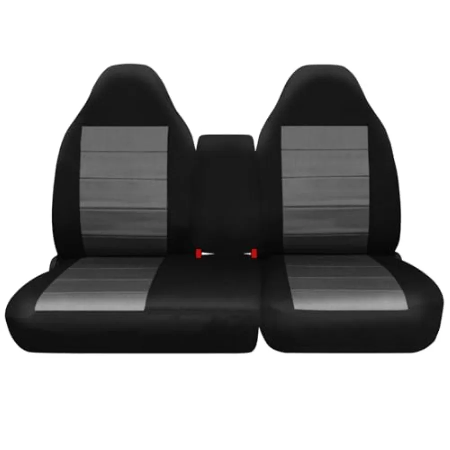 

CustomFit Front Seat Covers for 19972000 F150 40 60 Split Bench with Opening Center Console Knitted Fabric Composite Soft Foam