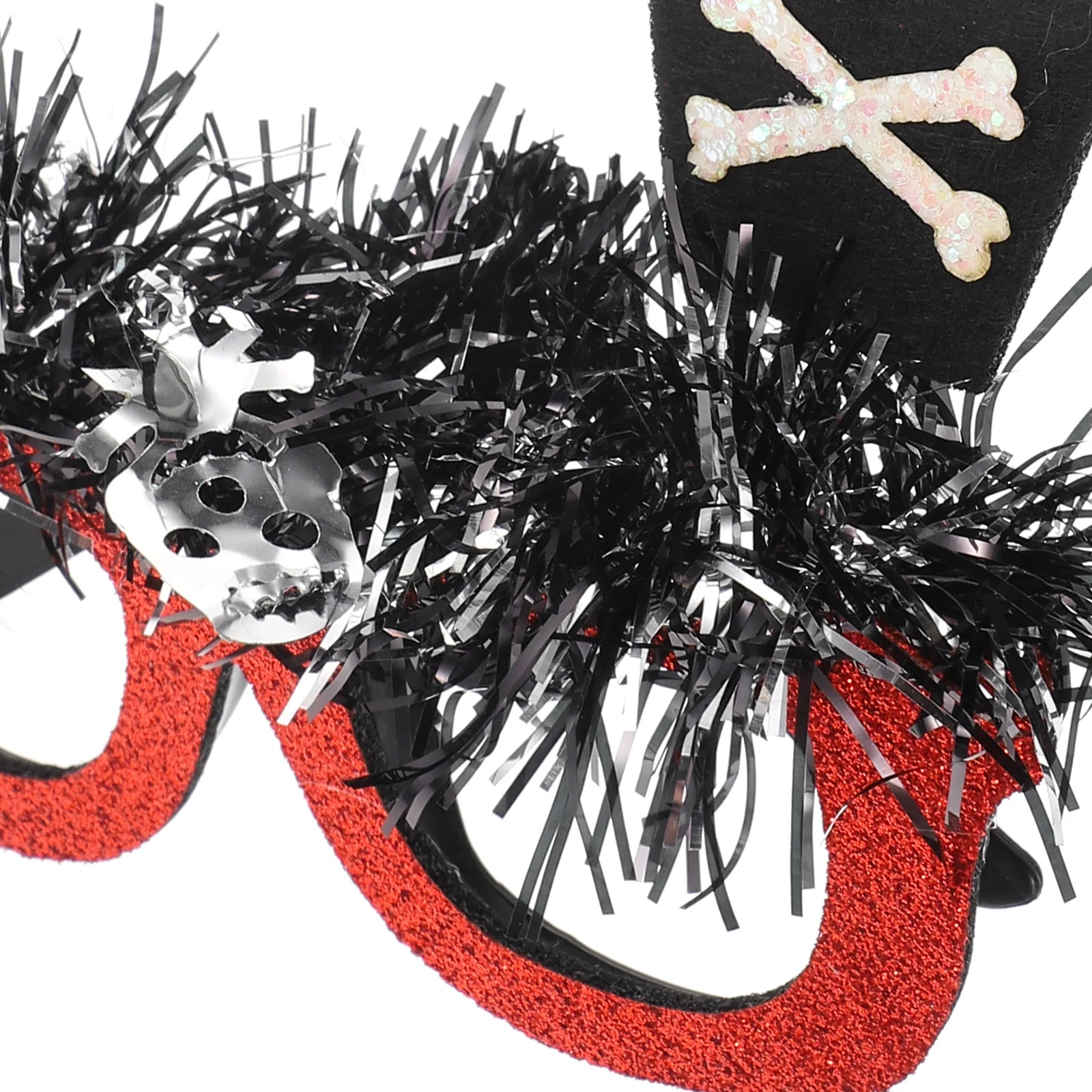 

Wool Strip Glasses Frame Halloween Decorative Photo Prop Funny Eyeglasses Skull Kids Adults Party Supplies