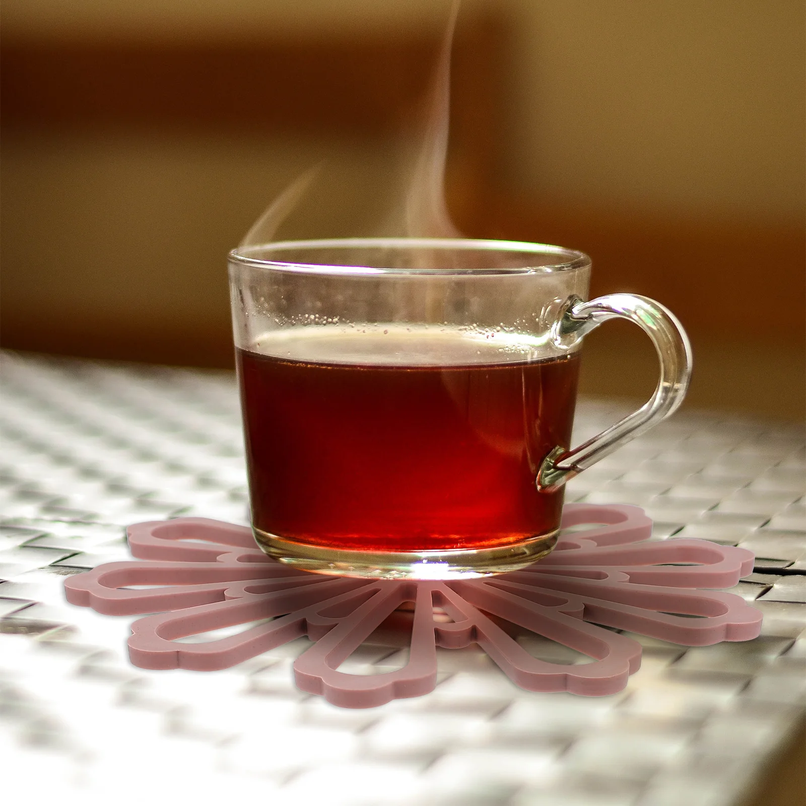 

3 шт., полый держатель для горшка в форме цветка, термостойкий настольный коврик для горячих горшков, кружки, кофейные чашки, украшение для кухни, столовой