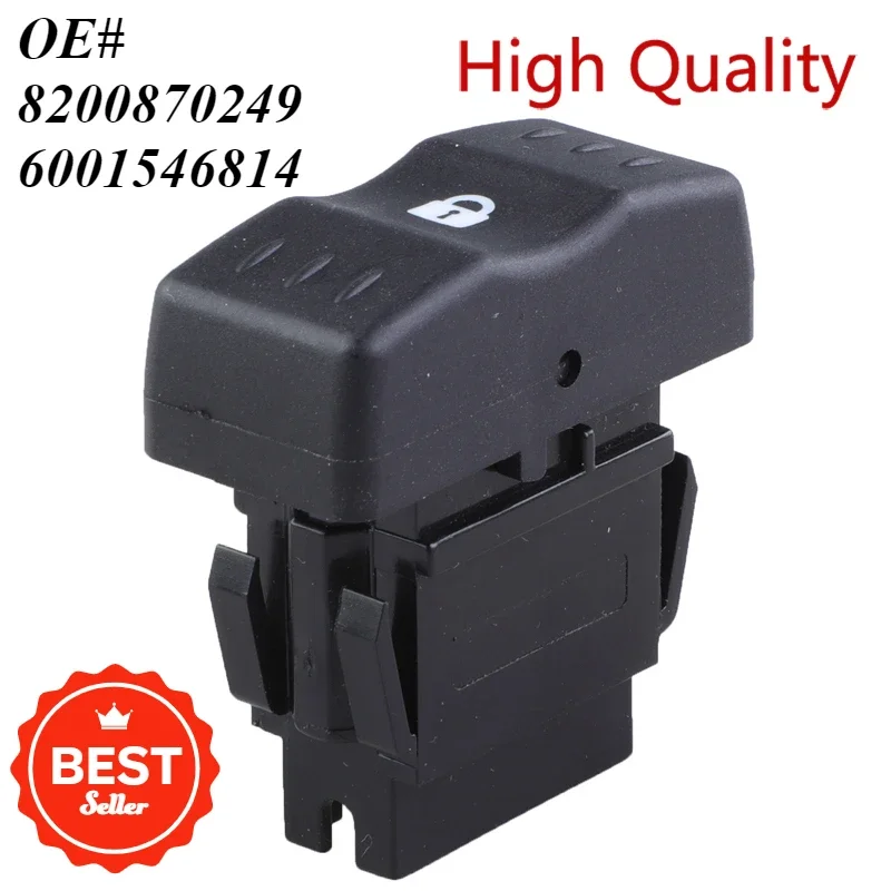 

8200870249 6001546814 Door Lock Switch System Orange Backlight Single Button for Dacia Logan 1 MCV