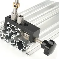 Vertical Drilling Locator for 20/30/40 Series Aluminum Profile DIY Universal Double Hole Aluminum Profile Accurate Drilling Jig