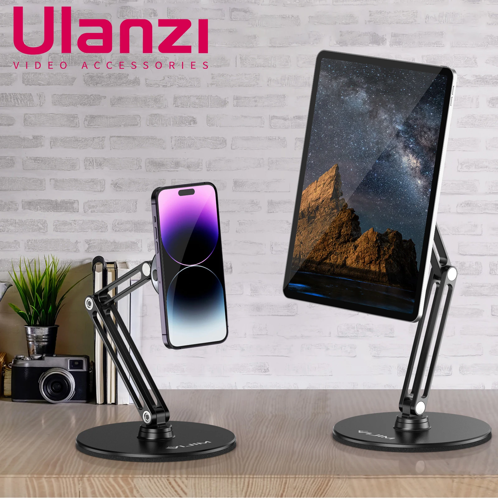 

Ulanzi HP007 Настольный телефон Кронштейн Портативный складной iPhone 12 13 14 IPad Pro Xiaomi Magsafe Настольный планшет Кронштейн