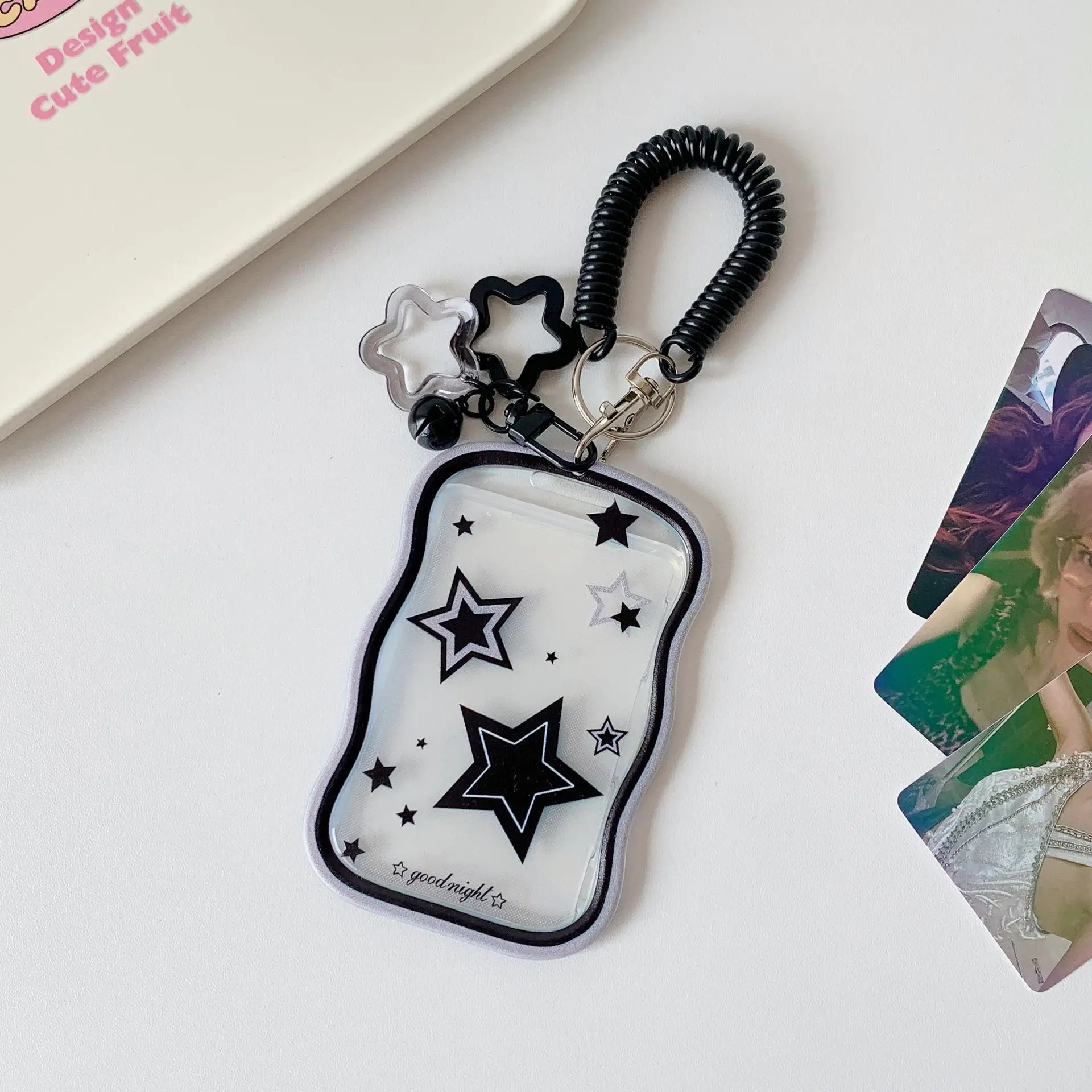 Student Card Case Clear Star Card Case Campus Card Holder Lightweight For Student Id