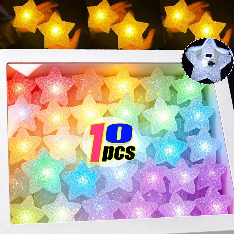 Handheld LED Star Night Light with Anti-slip Strap Glowing Lamp for Dance Stage Performance  Birthday Party Decor Kids Gift