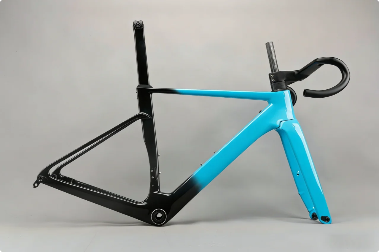 

T1100 Disc Brake Bike Framest OSTRO VAM 2.0 Carbon Road Bicycle Frame with Handlebar Light Weight