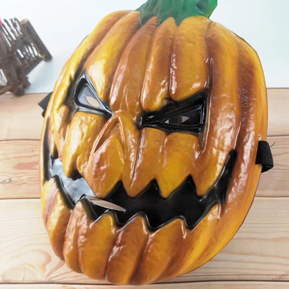 

Pumpkin Head Mask Halloween Costume Costumes Masks Facial Masquerade Party Shine