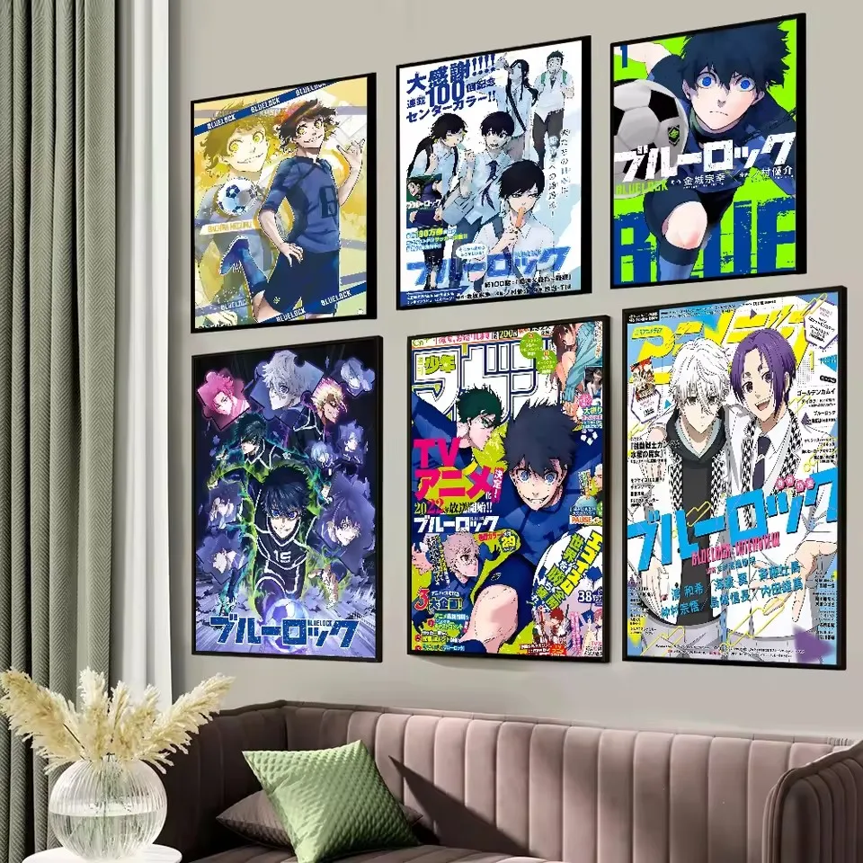 

Classic Blue Lock Anime Poster Canvas Painting Prints Posters Artwork Home Decor Decor Bedroom Pictures Children's Gift Kawaii