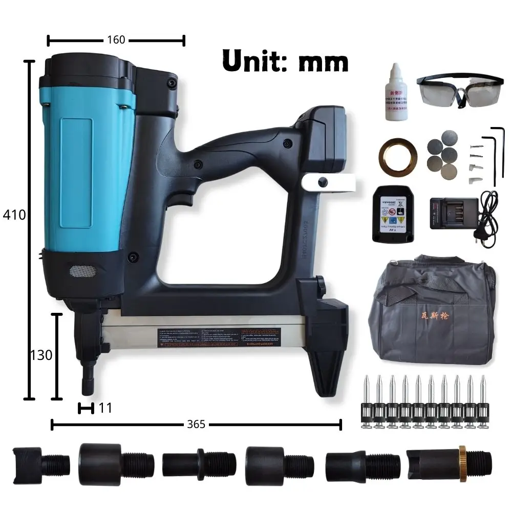 

Pneumatic Nail Gun 7. 4V Lithium Battery Electric Nail Gun Air Stapler Pneumatic Tools For Frame And Trunking Gas powered